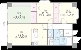 パラッツォドゥエの物件間取画像